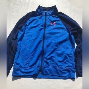 Under Armour Black hooded jacket YXL Loose coldgear